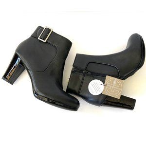 Giani Bernini Black Round Toe Ankle Booties Size 8.5 NEW